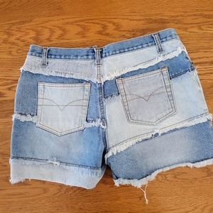 Carolina Blues  Vintage Color Block Shorts